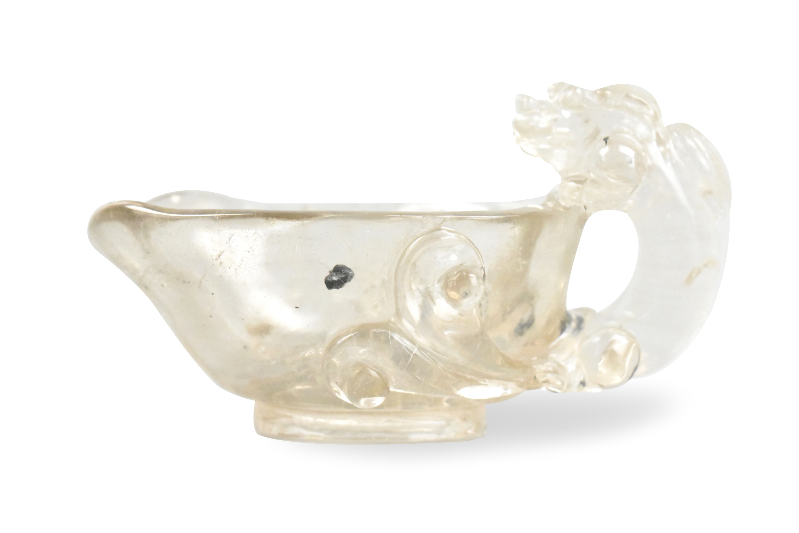 CHINESE ROCK CRYSTAL LIBATION CUP