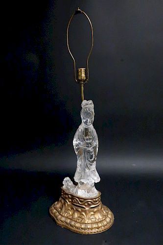 CHINESE ROCK CRYSTAL QUAN YIN
