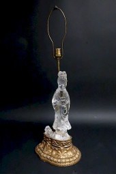 CHINESE ROCK CRYSTAL QUAN YIN