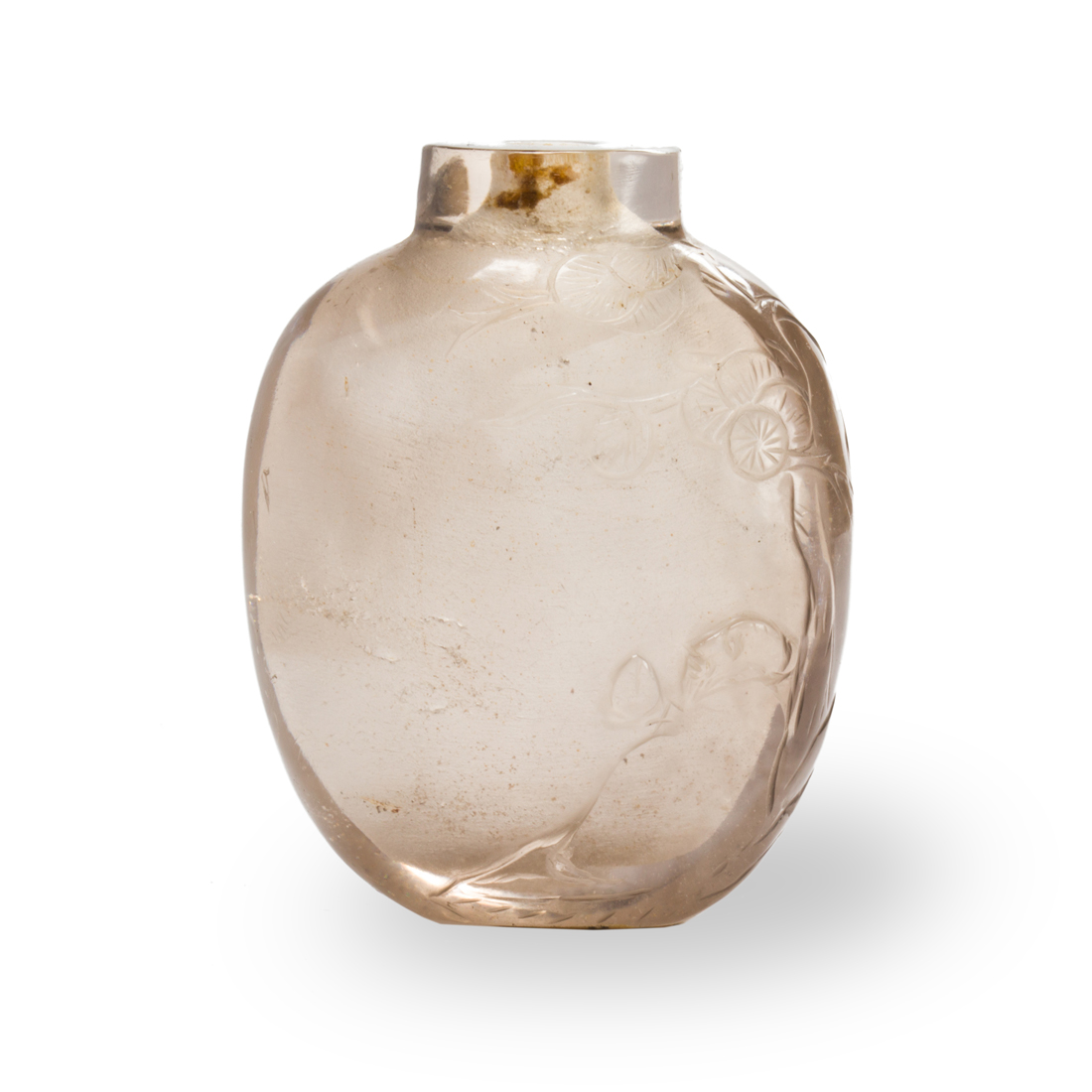 CHINESE ROCK CRYSTAL SNUFF BOTTLE