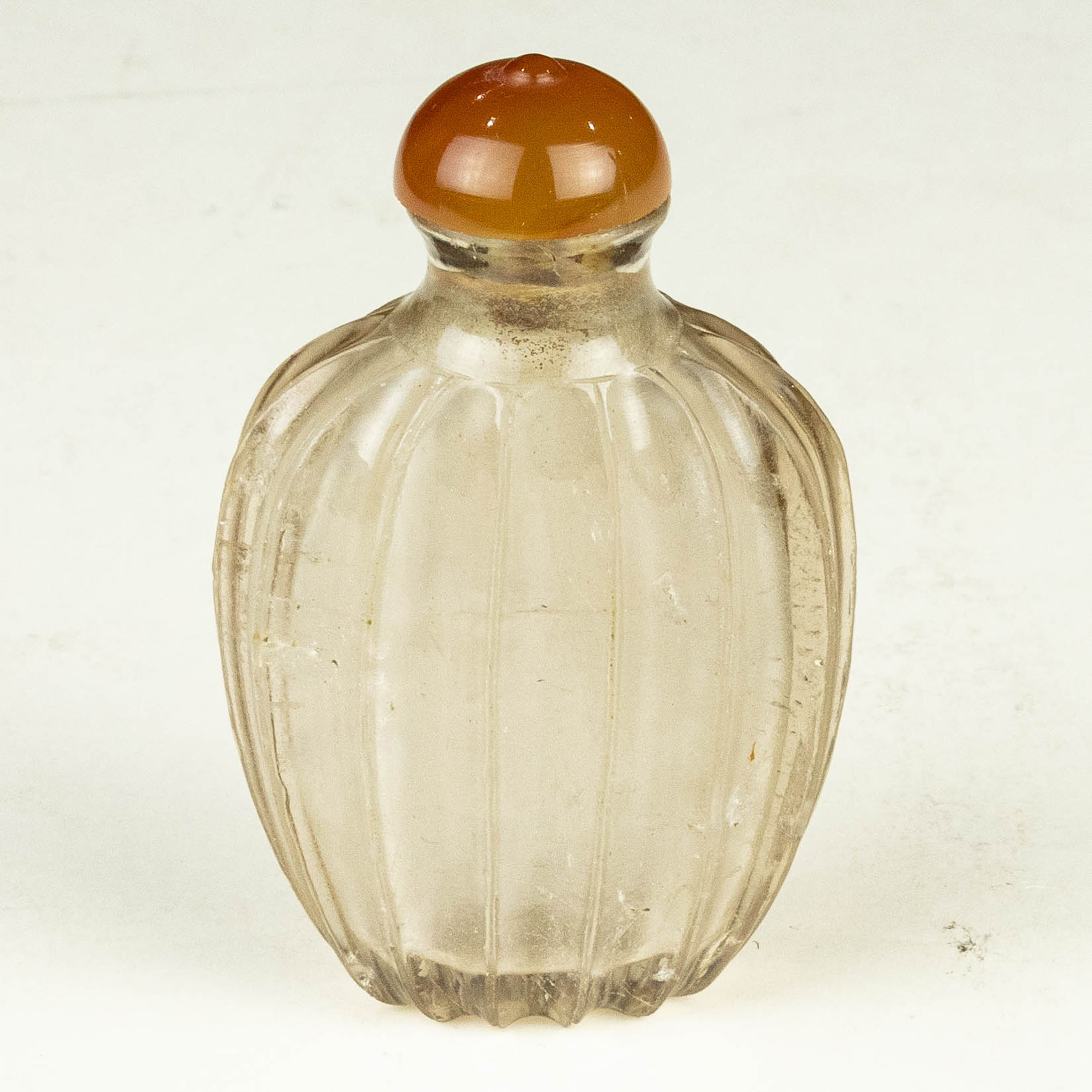 CHINESE ROCK CRYSTAL SNUFF BOTTLE