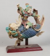CHINESE ROOF TILE STATUE, MAN