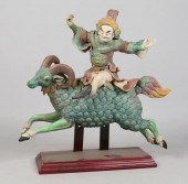 CHINESE ROOF TILE STATUE, MAN