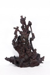 CHINESE ROOT WOOD CARVING OF T