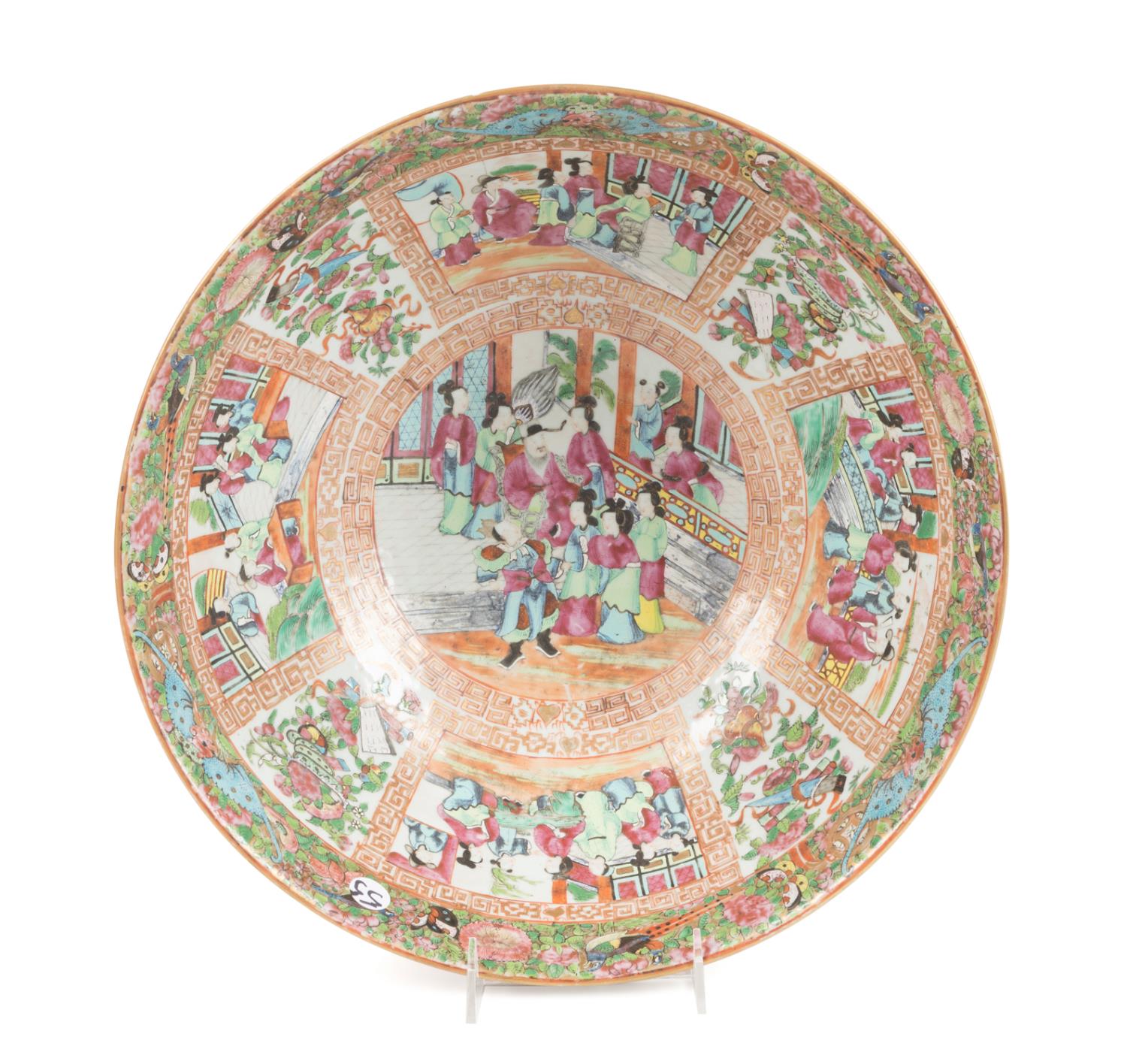 CHINESE ROSE MANDARIN PUNCH BOWL,