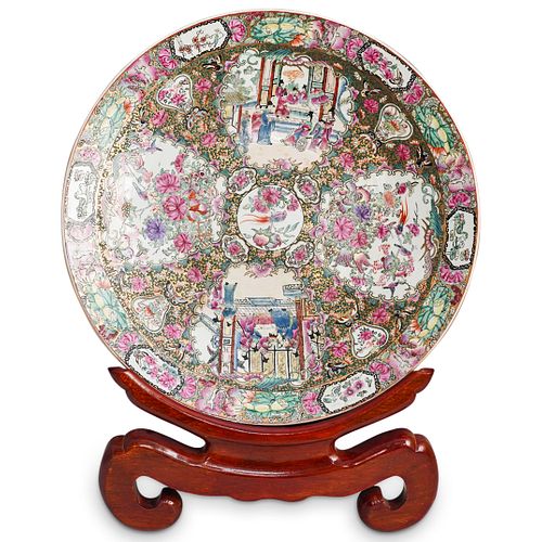 CHINESE ROSE MEDALLION CHARGER
