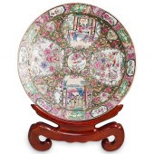 CHINESE ROSE MEDALLION CHARGER
