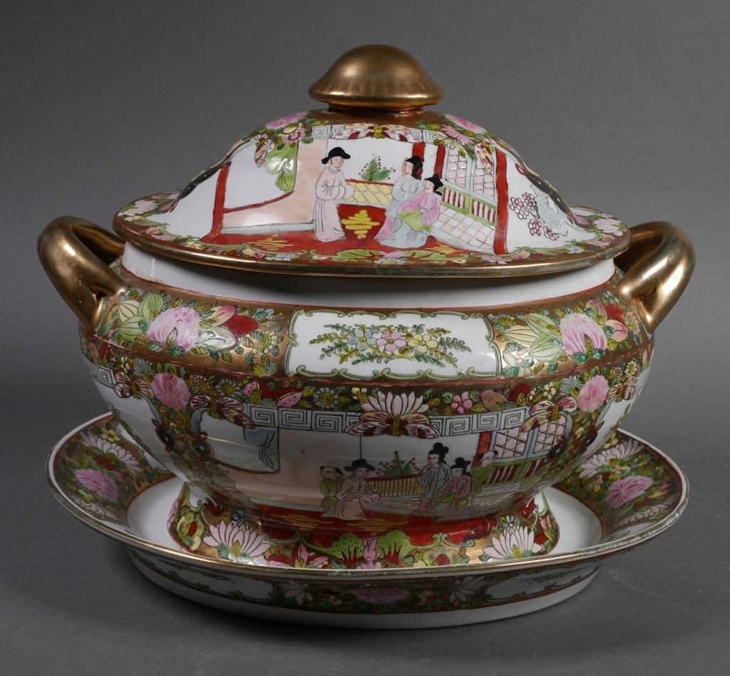 CHINESE ROSE MEDALLION SOUP