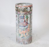 CHINESE ROSE MEDALLION STICK/U