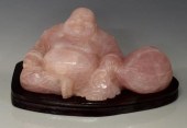 CHINESE ROSE QUARTZ CARVED LAU
