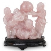 CHINESE ROSE QUARTZ FIGURAL GR