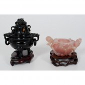Chinese Rose Quartz Water Coup