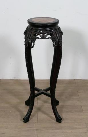 CHINESE ROSEWOOD AND MARBLE