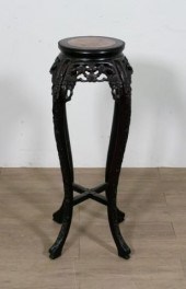 CHINESE ROSEWOOD AND MARBLE ST
