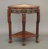 CHINESE ROSEWOOD CORNER TABLEA