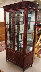 CHINESE ROSEWOOD CURIO CABINET
