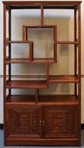 CHINESE ROSEWOOD ETAGERE, 76 3