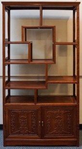 CHINESE ROSEWOOD ETAGERE, 76 3