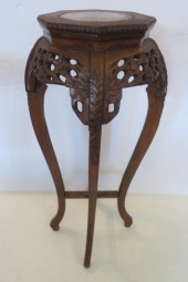CHINESE ROSEWOOD PLANT STAND W