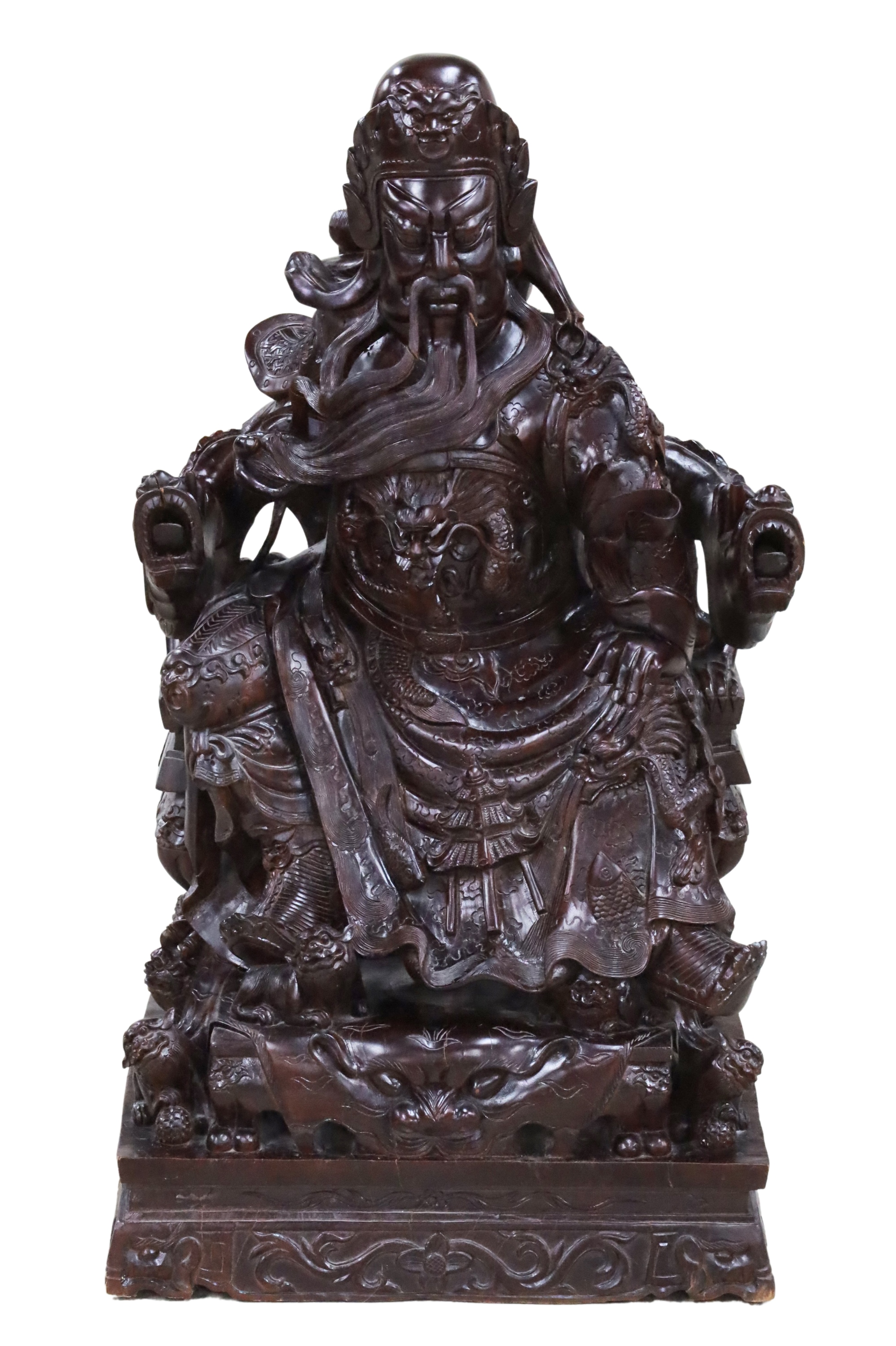 CHINESE ROSEWOOD SCULPTURE OF