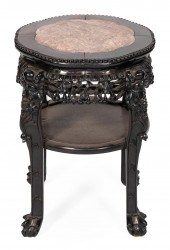 CHINESE ROSEWOOD TABORET 19TH