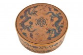 CHINESE ROUND LACQUERED BOXwit