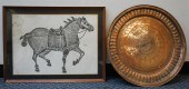 CHINESE RUBBING OF A WAR HORSE