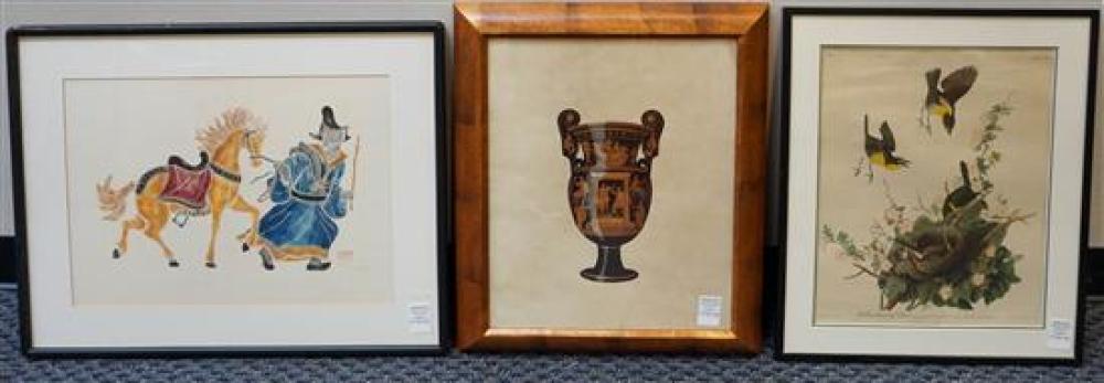 CHINESE RUBBING, PRINT OF AN URN