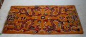 CHINESE RUG WITH FOO LION AND