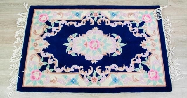 CHINESE RUGChinese wool rug. Blue