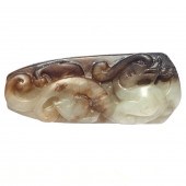 CHINESE RUSSET JADE TOGGLE Chi
