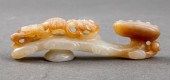 CHINESE RUYI FORM JADE BELT HO
