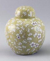 CHINESE SAGE GREEN AND WHITE P