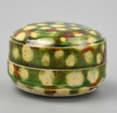 CHINESE SANAI GLAZED BOX & COV