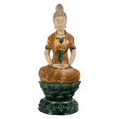 CHINESE SANCAI ART POTTERY TAR