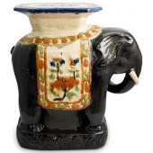 CHINESE SANCAI EARTHENWARE ELE