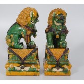 Chinese Sancai Foo Dogs Chines