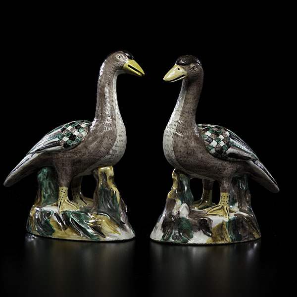 Chinese Sancai Geese Chinese 19th