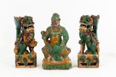 CHINESE SANCAI GLAZED FOO DOGS
