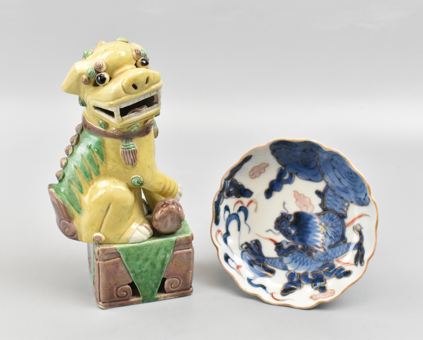 CHINESE SANCAI GLAZED FOO LION &