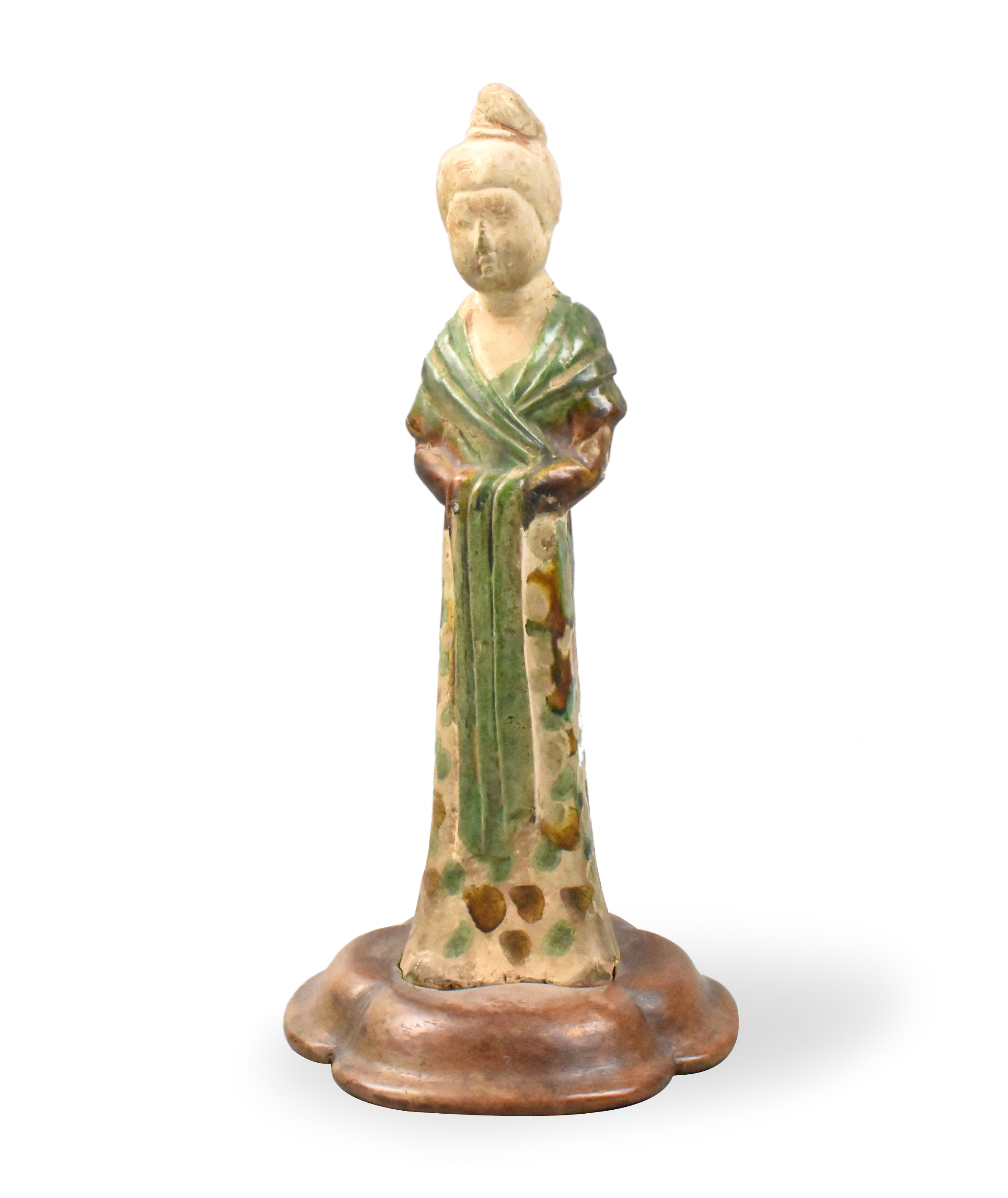 CHINESE SANCAI GLAZED LADY