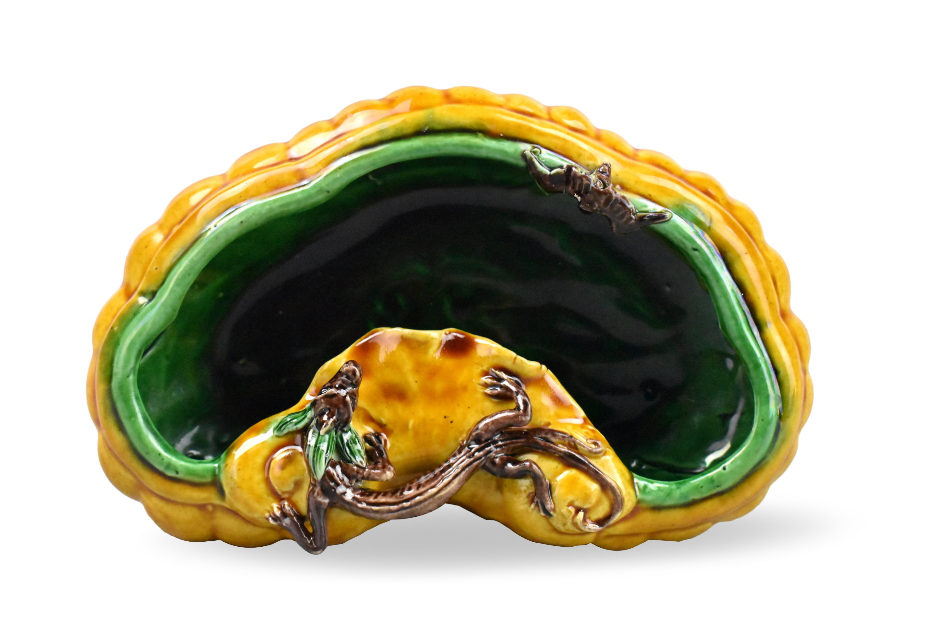 CHINESE SANCAI GLAZED LINGZHI