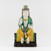 CHINESE SANCAI GLAZED PORCELAI