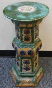 CHINESE SANCAI GLAZED STONEWAR