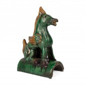 CHINESE SANCAI GLAZED STONEWAR