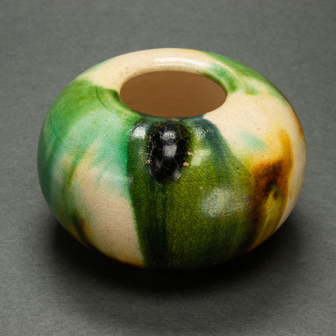 CHINESE SANCAI GLAZED TERRA COTTA