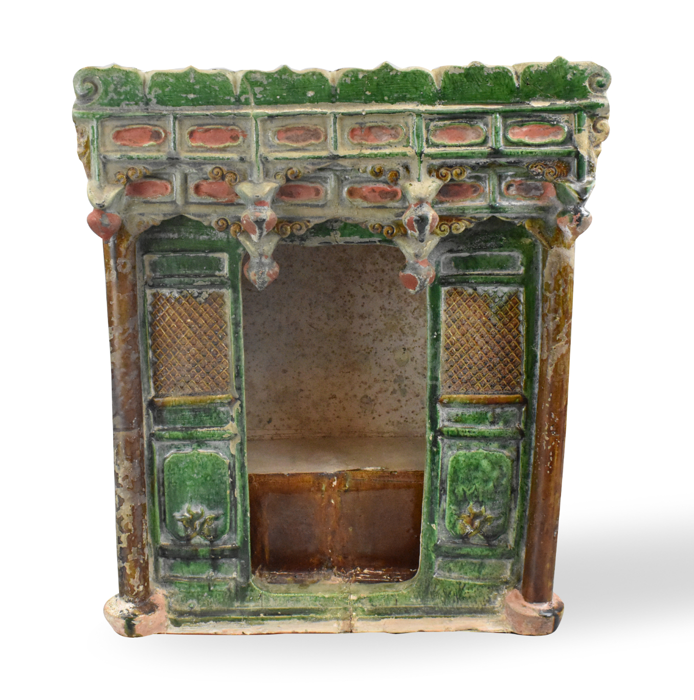 CHINESE SANCAI GLAZED TERRACATTA
