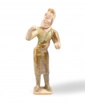 CHINESE SANCAI GLAZED TOMB FIG