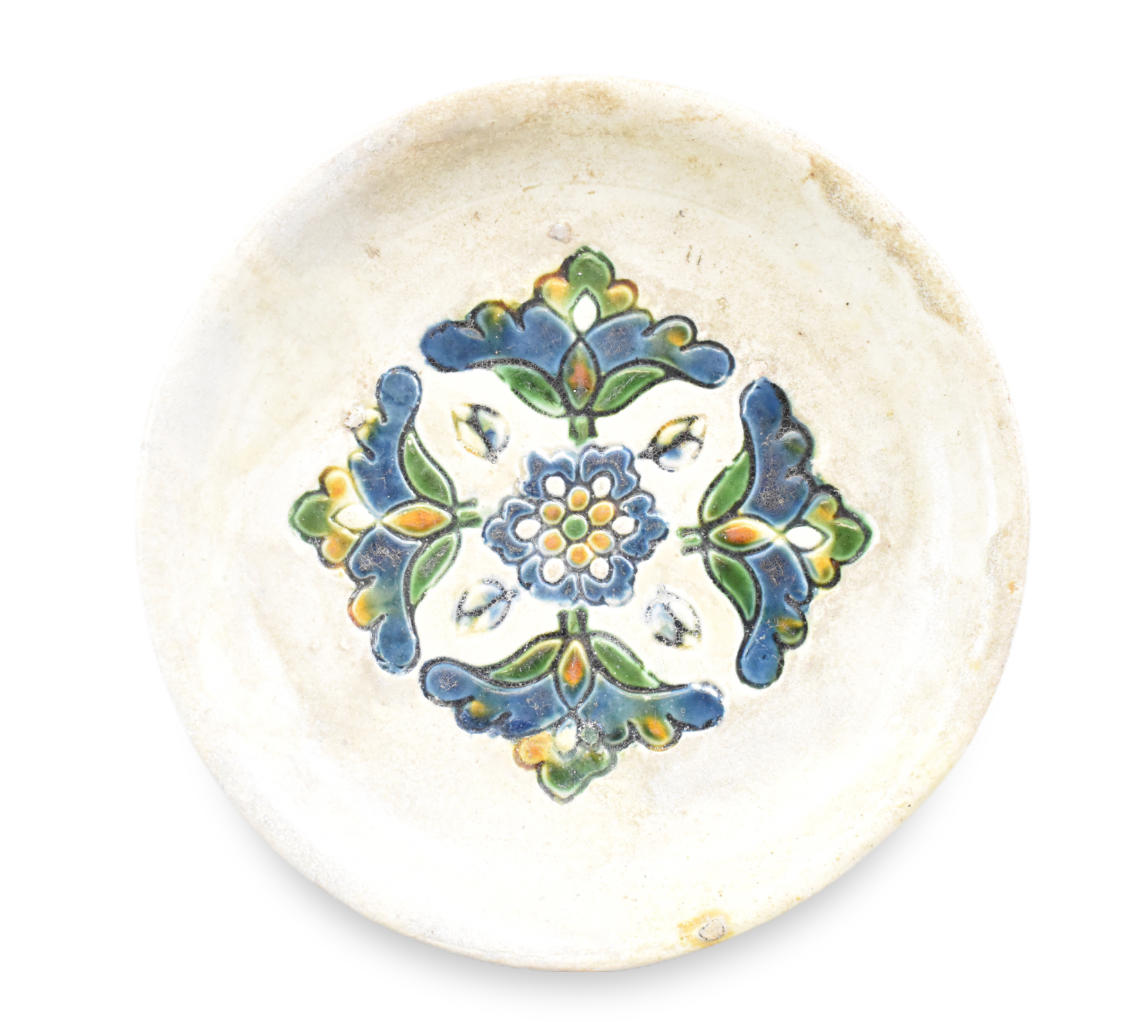 CHINESE SANCAI GLAZED TRIPOD