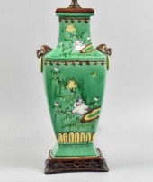 CHINESE SANCAI GLAZED VASE, MA